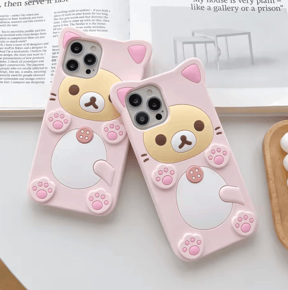 Other Cute Pink Cat iPhone Case Size ONE SIZE - 2 Thumbnail