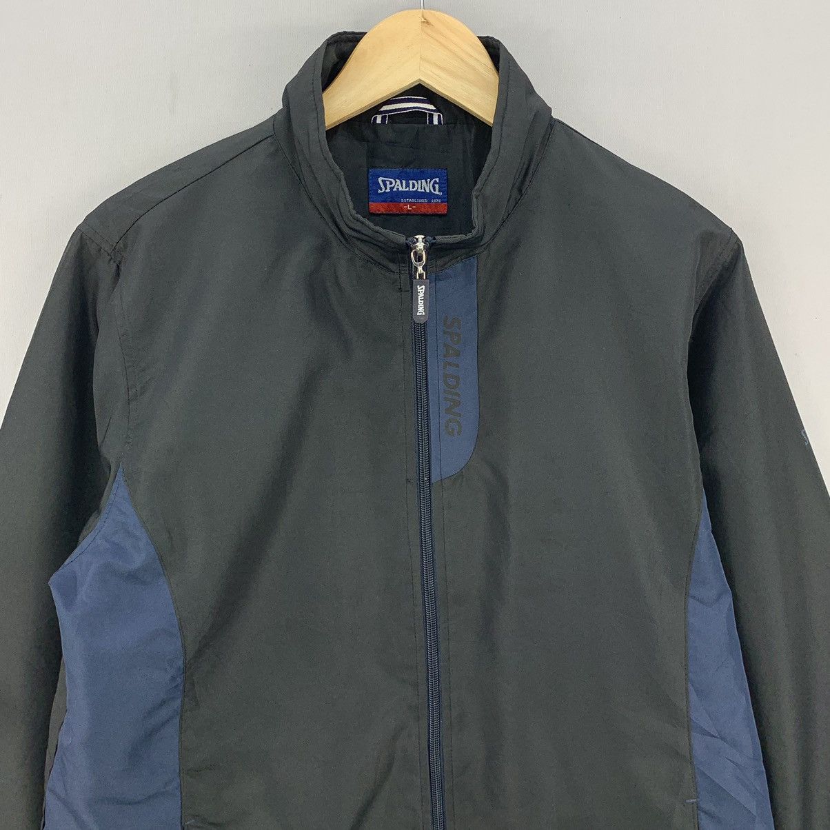 Spalding Vintage Spalding Zipper Windbreaker Jacket Size US L / EU 52-54 / 3 - 2 Thumbnail