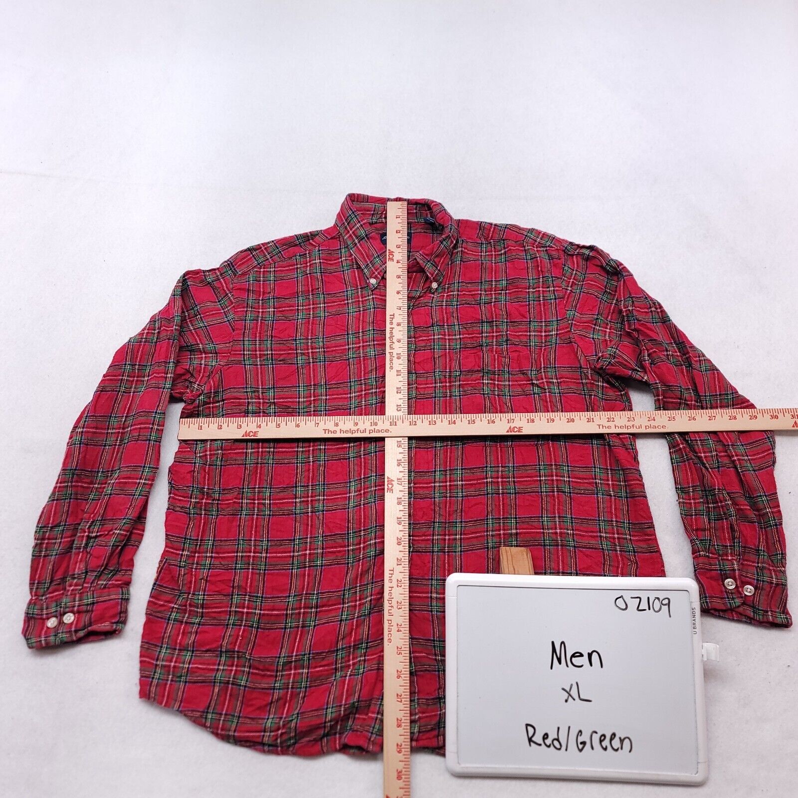 John Ashford John Ashford Tartan Flannel Button Up Shirt Mens Size XL Red Size US XL / EU 56 / 4 - 6 Thumbnail
