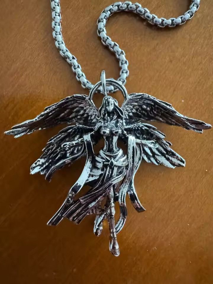 Jewelry GOTHIC Demon Queen Pendant Necklace – 60cm Chain – Size ONE SIZE - 1 Thumbnail