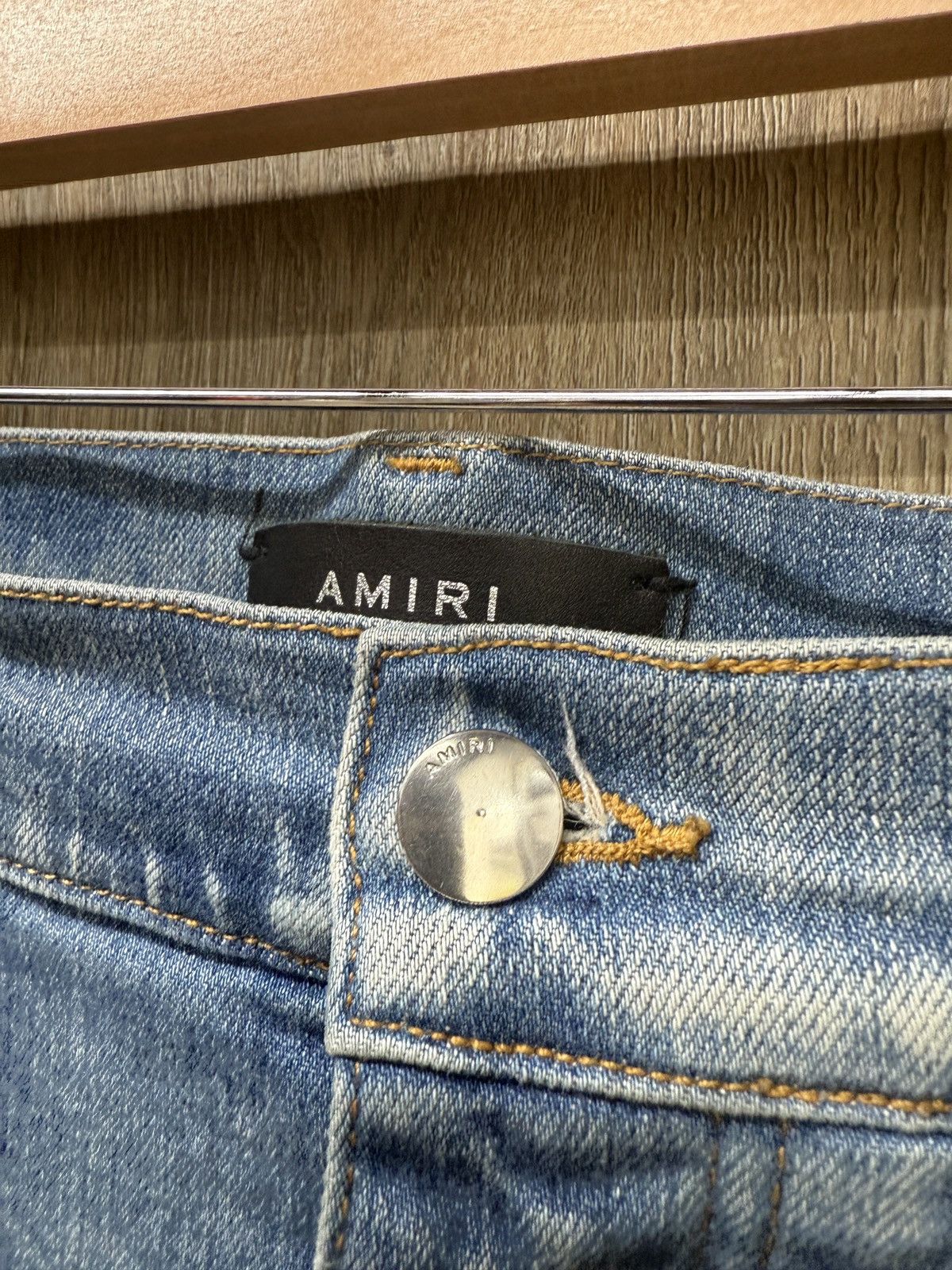 Amiri Amiri MX1 Blue Denim Brown MX1s Size US 34 / EU 50 - 5 Thumbnail