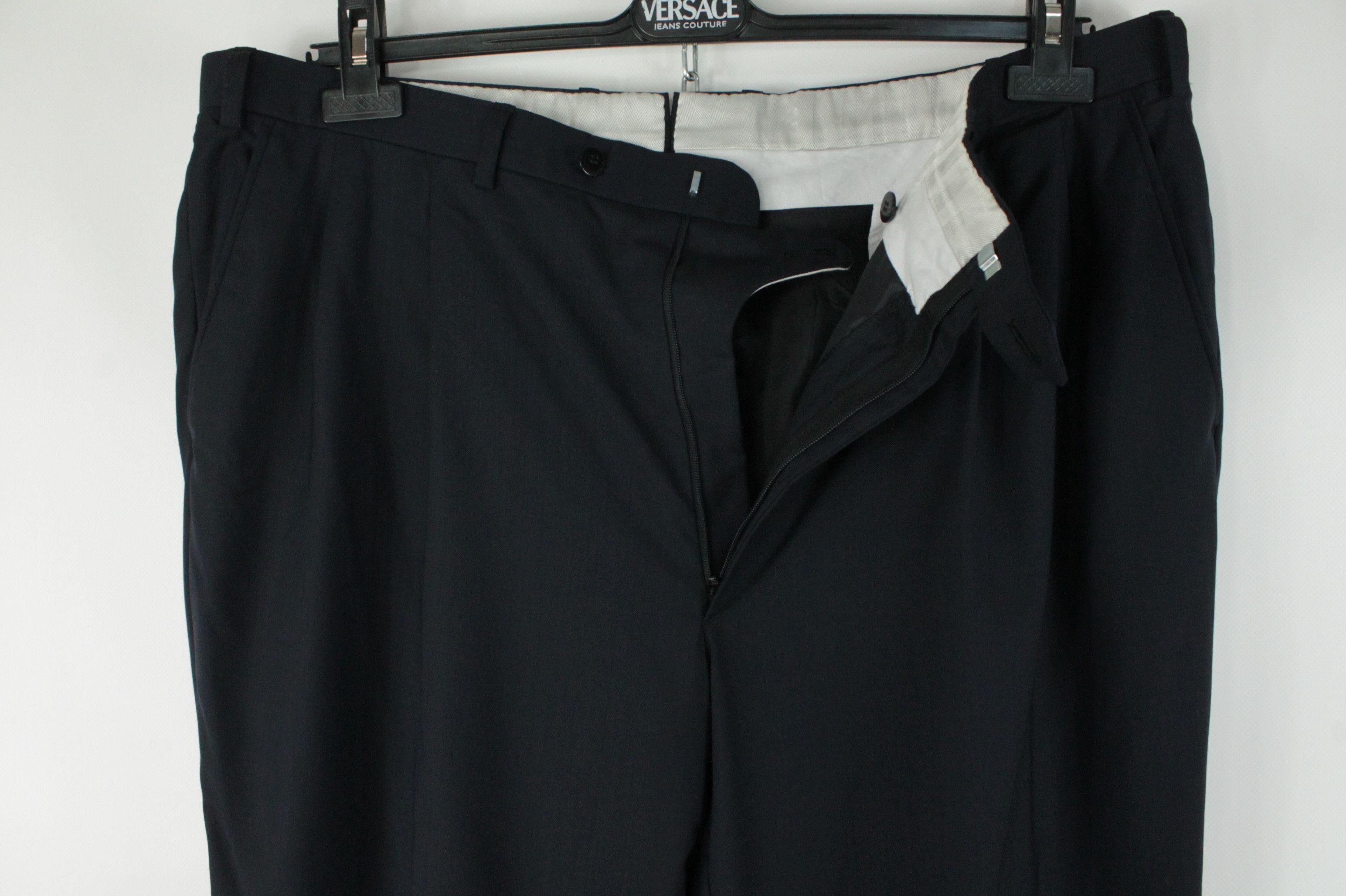 Brioni Brioni Delta Navy Wool Pleated Formal Trousers Pants Size US 42 / EU 58 - 2 Thumbnail