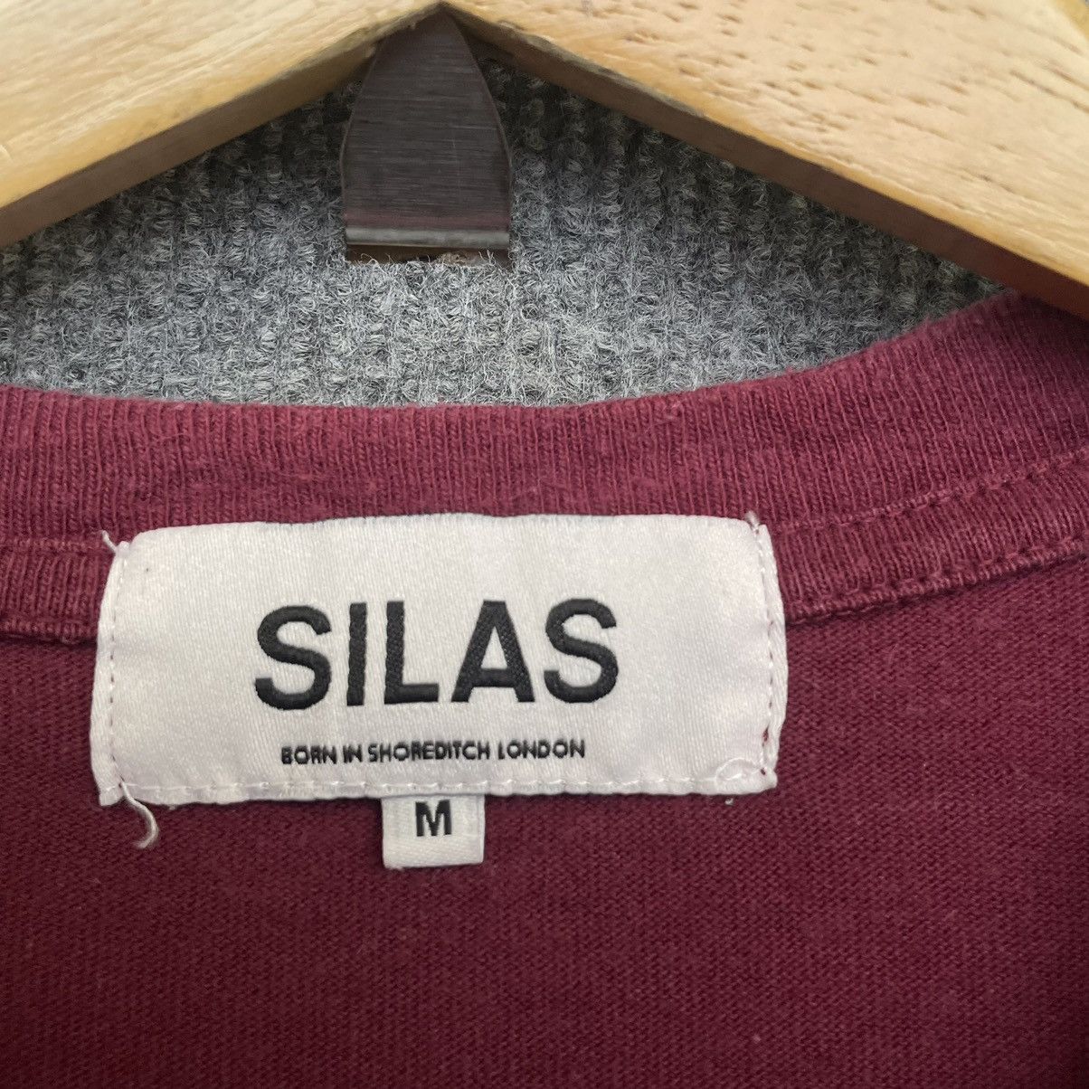Silas Silas Burgundy Camouflage Single Pocket Skater T Shirt Size US M / EU 48-50 / 2 - 4 Thumbnail