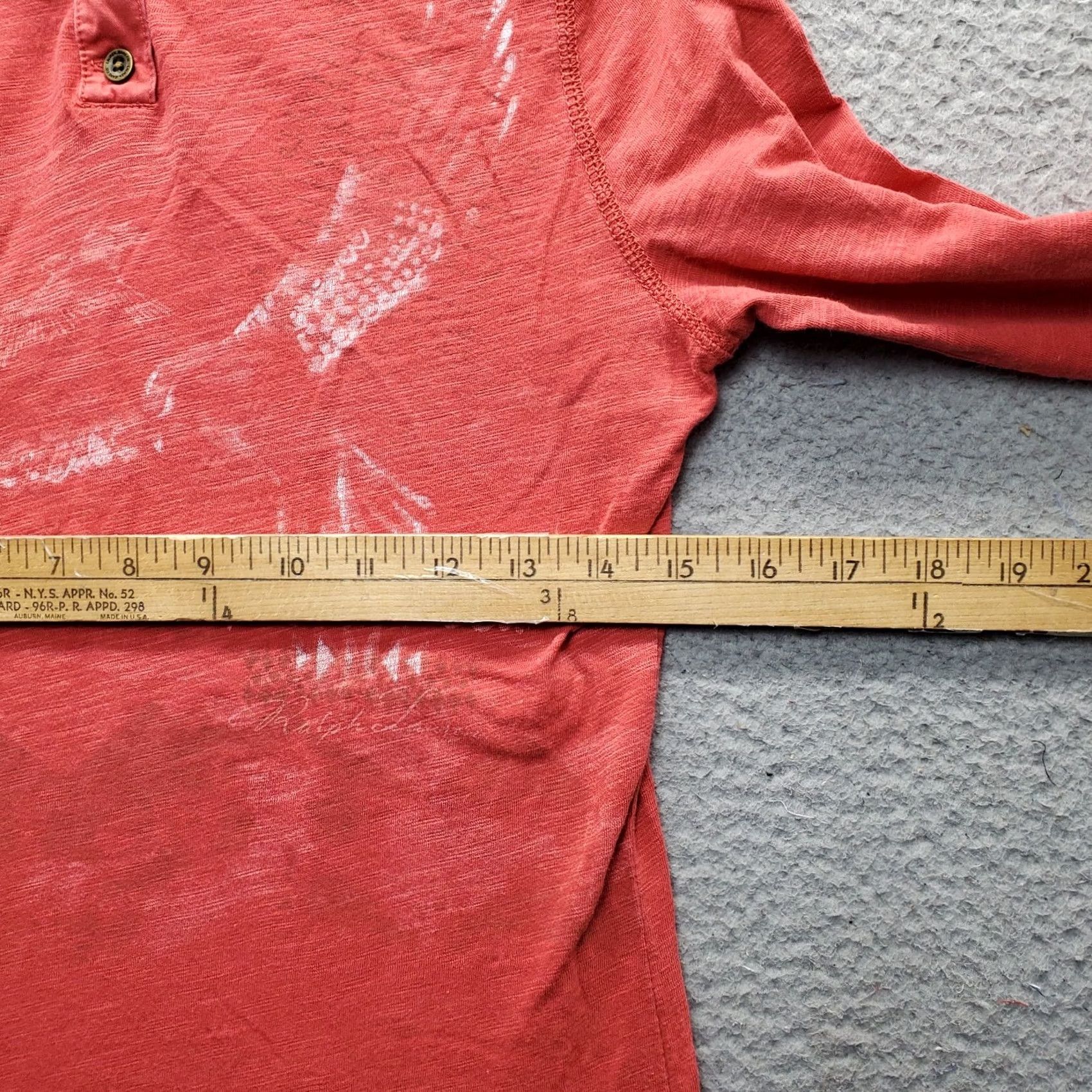 Ralph Lauren Lauren Ralph Lauren Henley Top Women S Orange Graphic Front Long Sleeve Pullover Shirt S Womens Orange Graphic Pullover Size S / US 4 / IT 40 - 4 Thumbnail