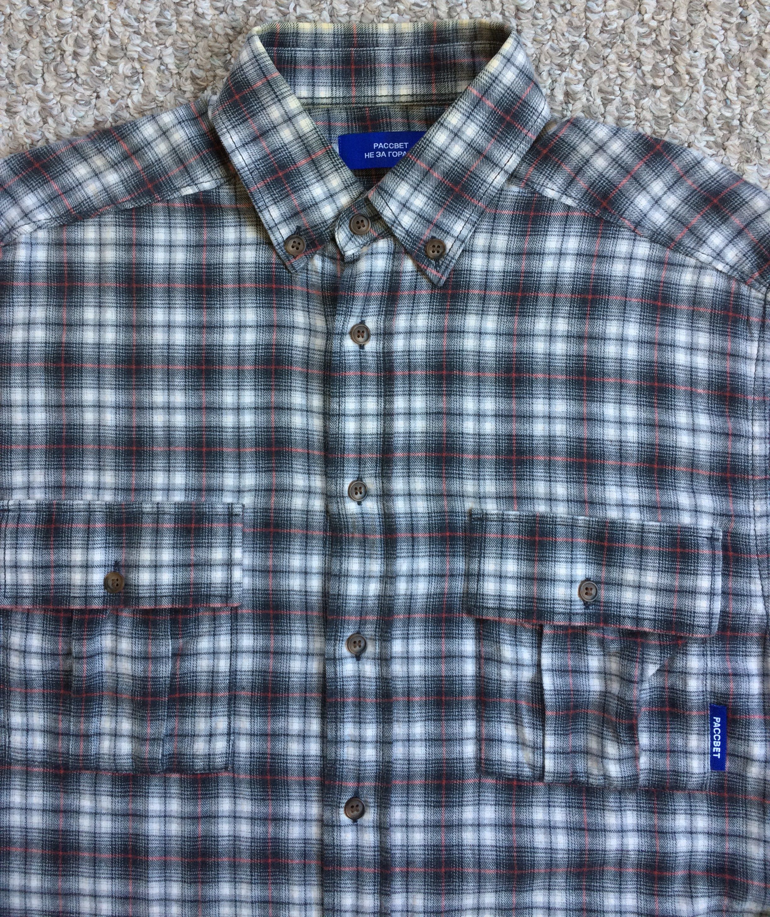 PACCBET PACCBET Check Flannel Button Up Shirt Size US M / EU 48-50 / 2 - 2 Thumbnail