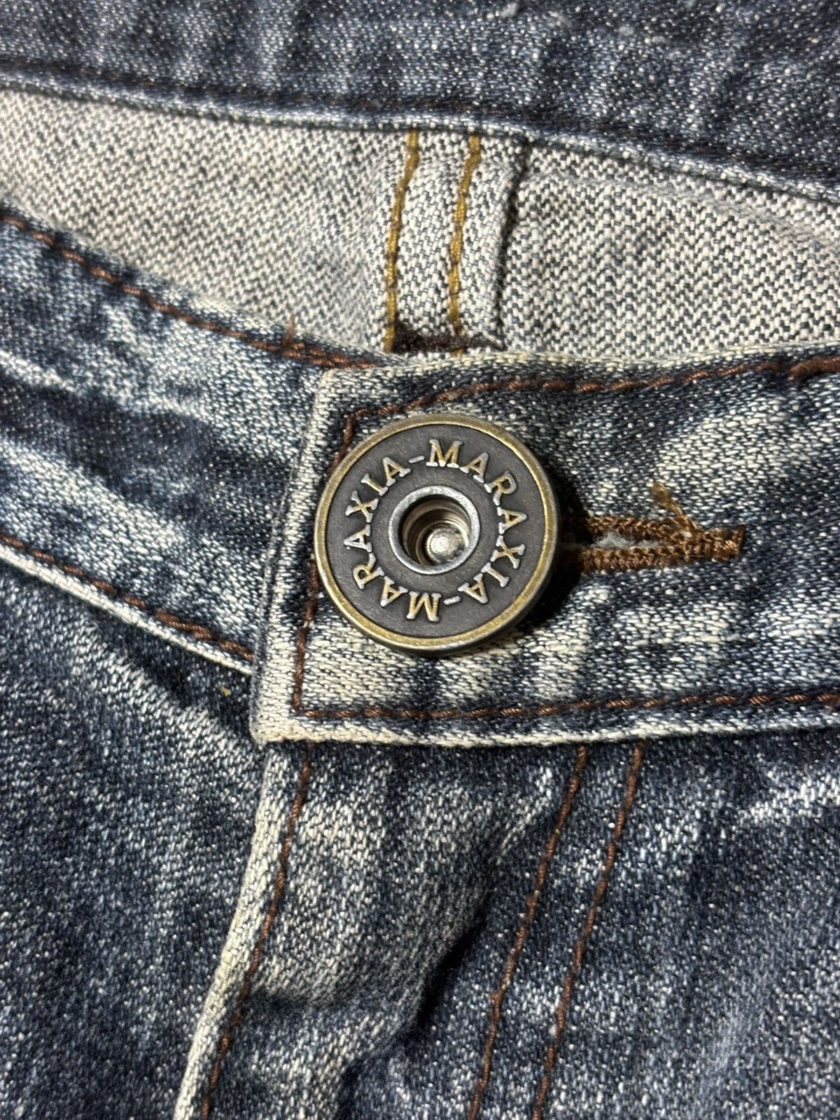 Japanese Brand 2000’s Maraxia - Japanese Archive’s Distressed Flared Jeans Size US 30 / EU 46 - 5 Thumbnail