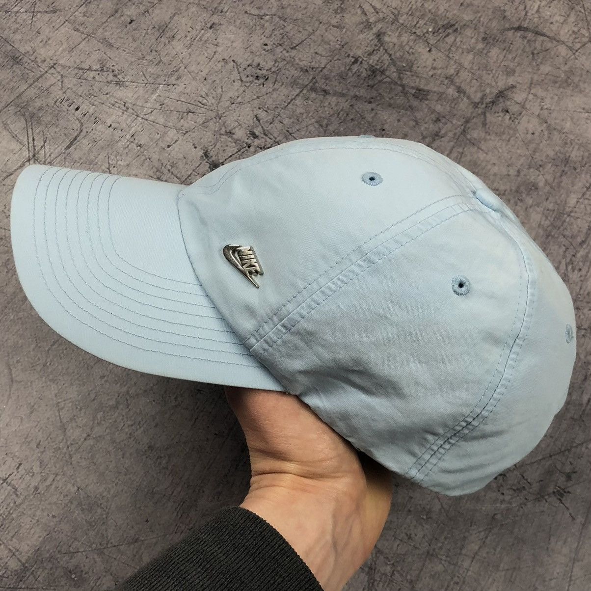 Nike Y2K Nike Nylon Light Blue Cap Size ONE SIZE - 6 Thumbnail