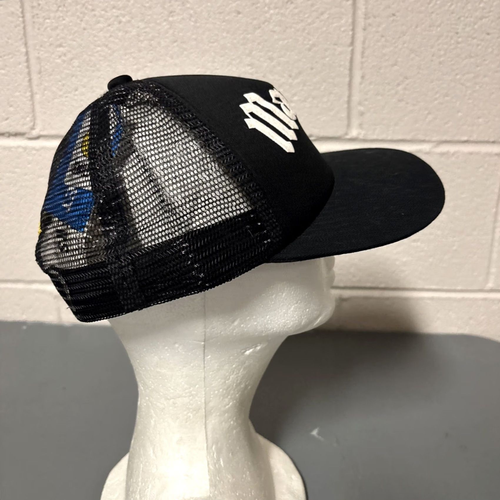 Market Market Trucker Cap Black Smile Mens Casual Workwear Hat Size ONE SIZE - 4 Thumbnail
