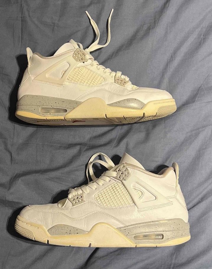 Nike Used Jordan 4 White Oreo 2021 Size US 11.5 / EU 44-45 - 1 Thumbnail