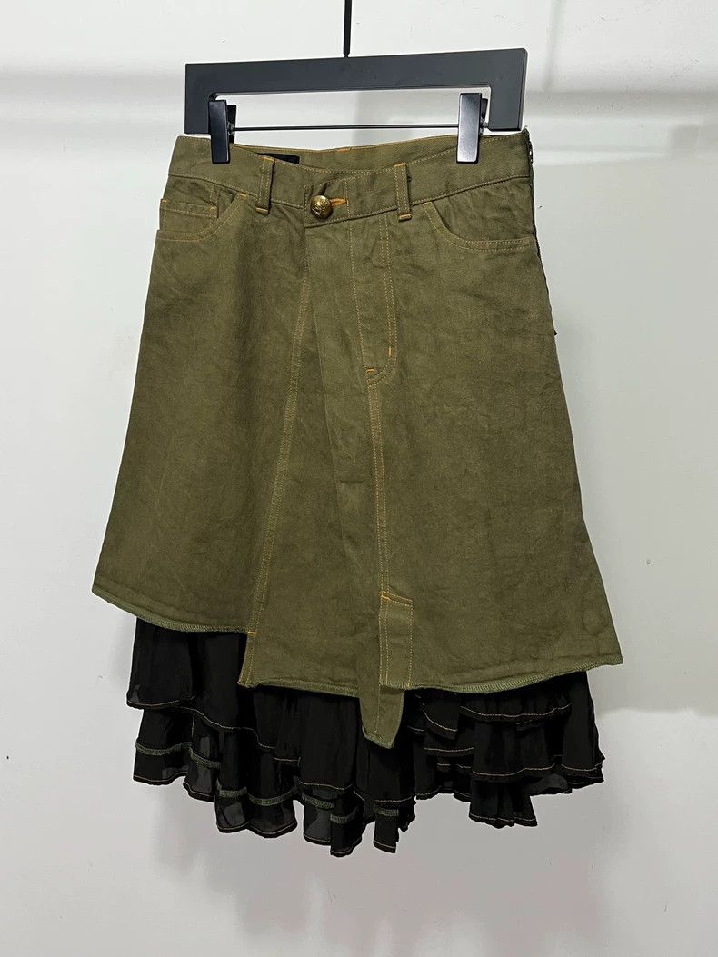 Comme des Garcons Comme Des Garcons Deconstructing Denim Skirt Size 24" / US 00 / IT 34 - 1 Thumbnail