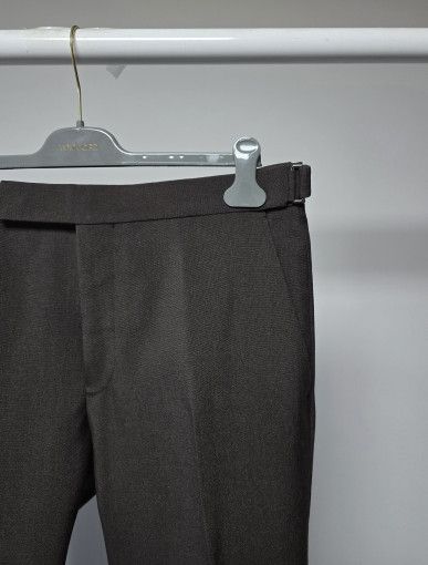 Tom Ford o1sm1stk0824 Wool Mohair Hopsack Cooper Pant in Dark Brown Size US 34 / EU 50 - 2 Thumbnail