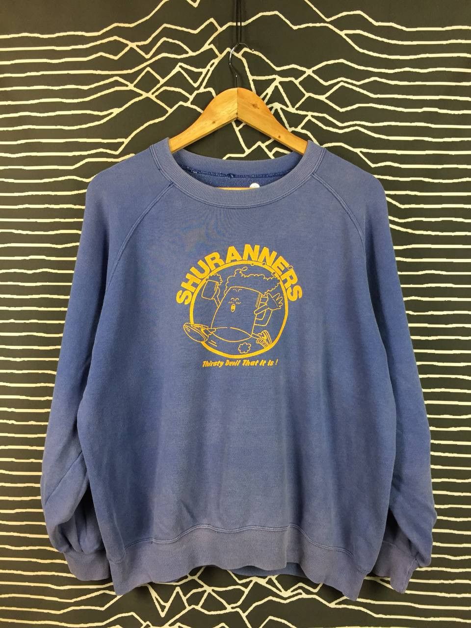 Vintage Vtg Shuranners Thirsty Devil Beer Run Pullover Sweatshirt Size US XL / EU 56 / 4 - 1 Thumbnail