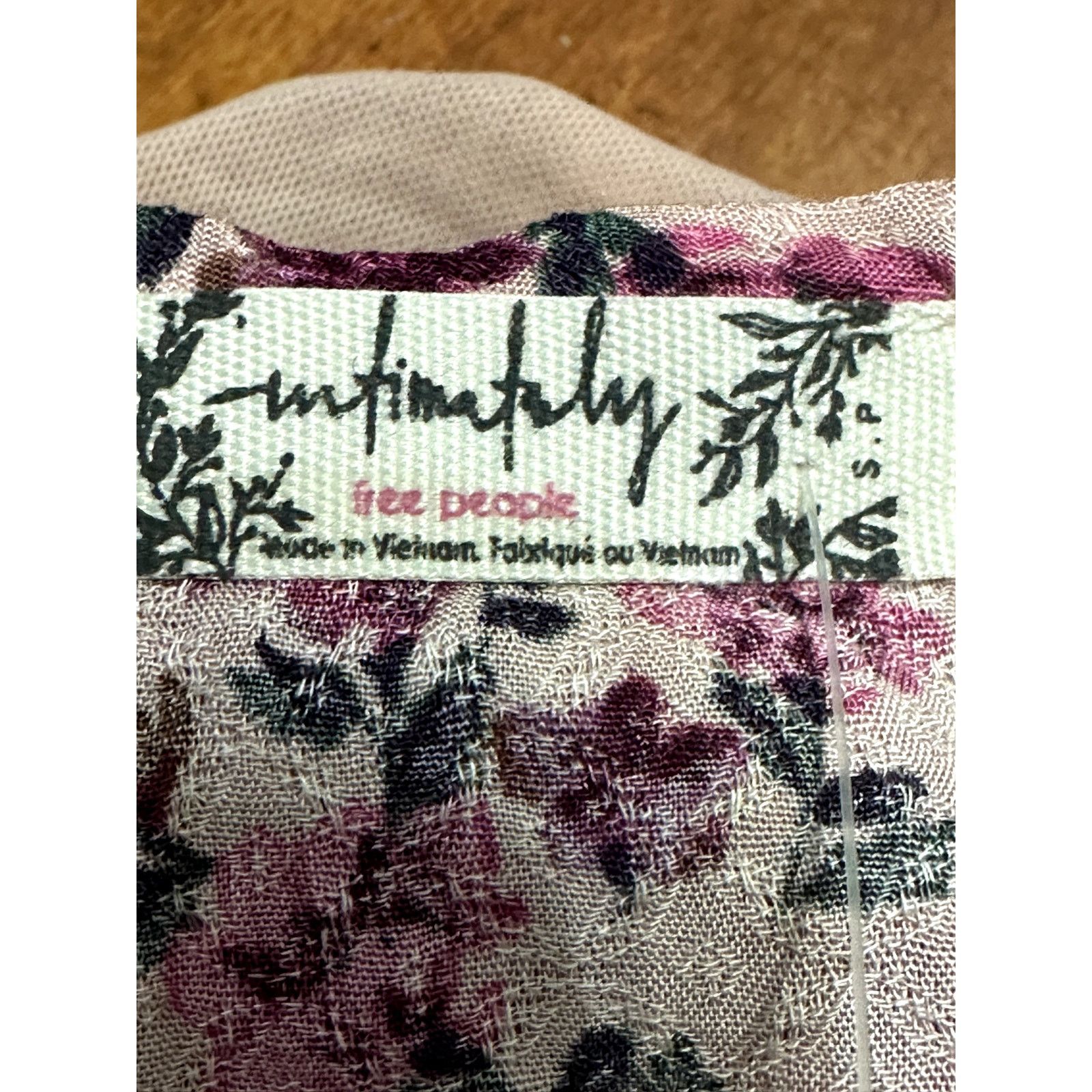 Free People Free People Take It Away Bodysuit Ruffle Pink Floral W S NWT Size S / US 4 / IT 40 - 9 Thumbnail