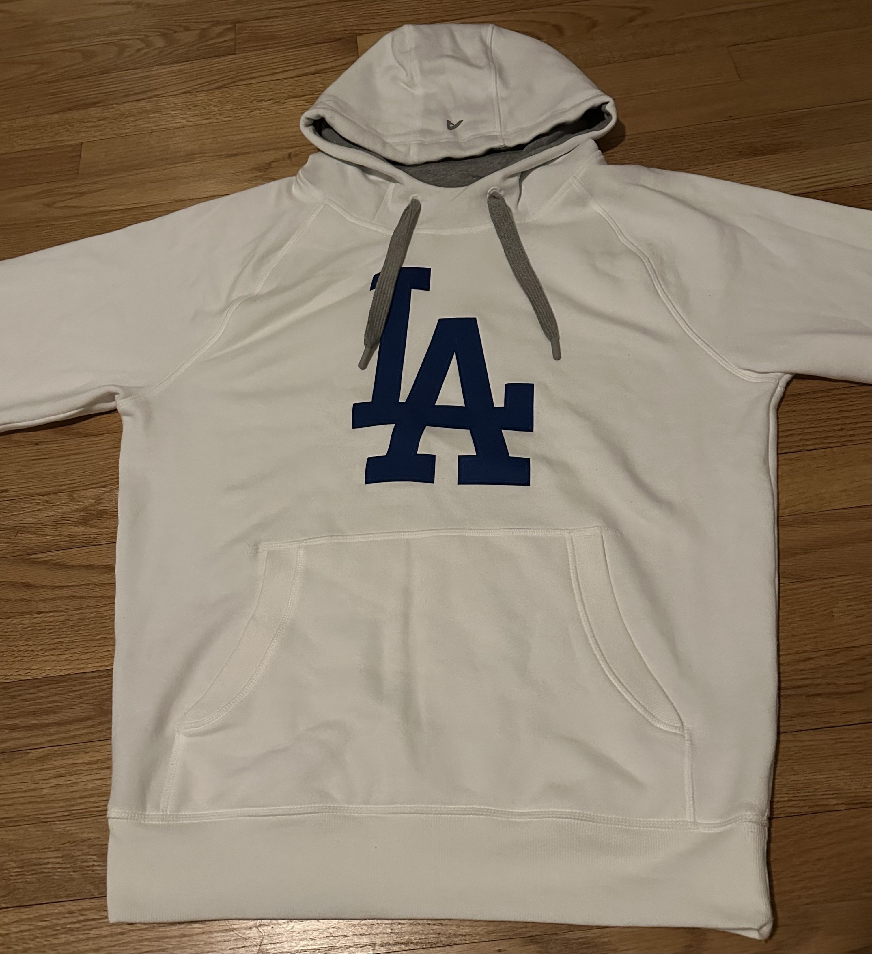 Antigua Los Angeles Dodgers Antigua White Pullover Logo Hoodie Size US M / EU 48-50 / 2 - 3 Thumbnail