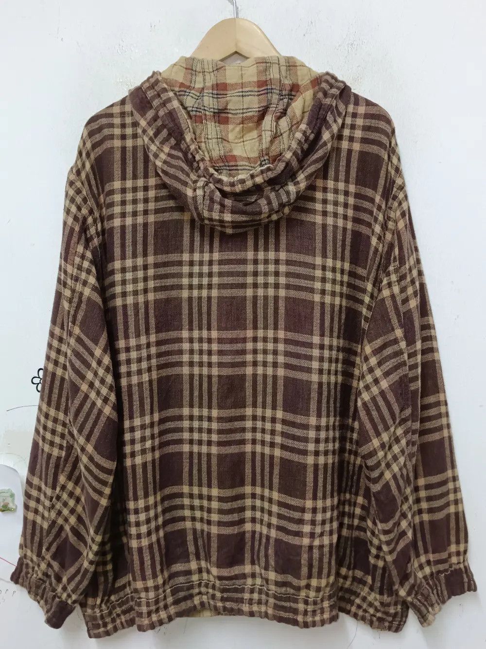 Hai Sporting Gear Vintage 80s Issey Miyake Hai Sports Gear Flannel Hoodie Size US M / EU 48-50 / 2 - 6 Thumbnail