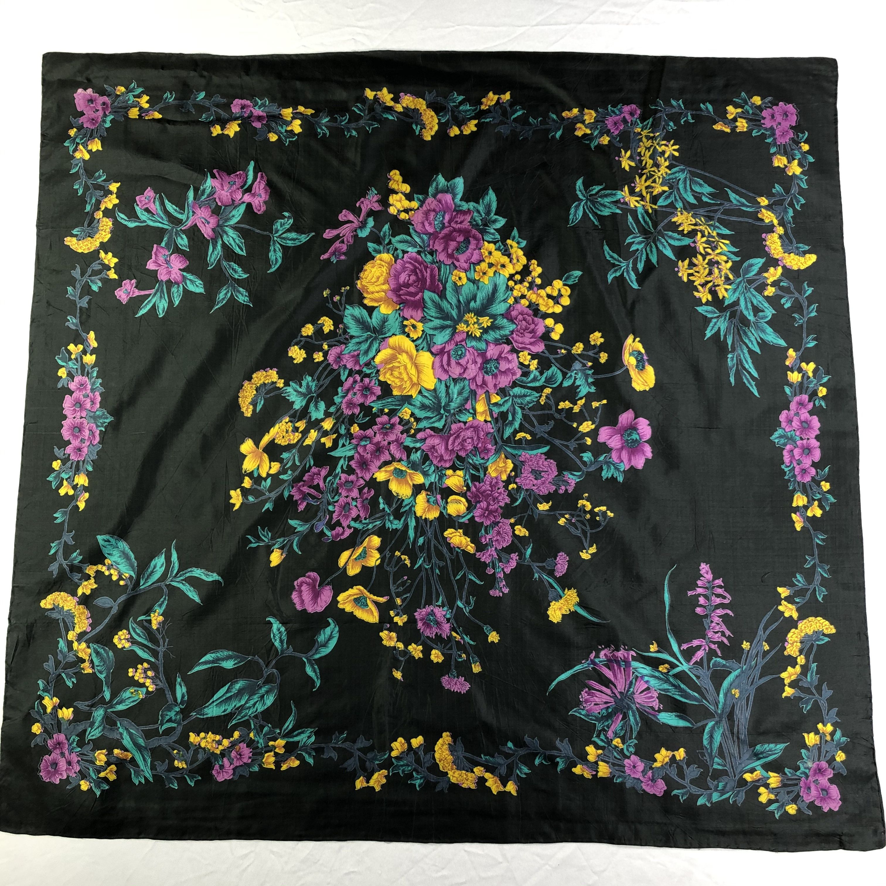 Vintage Vintage Silk Scarf Size ONE SIZE - 2 Thumbnail