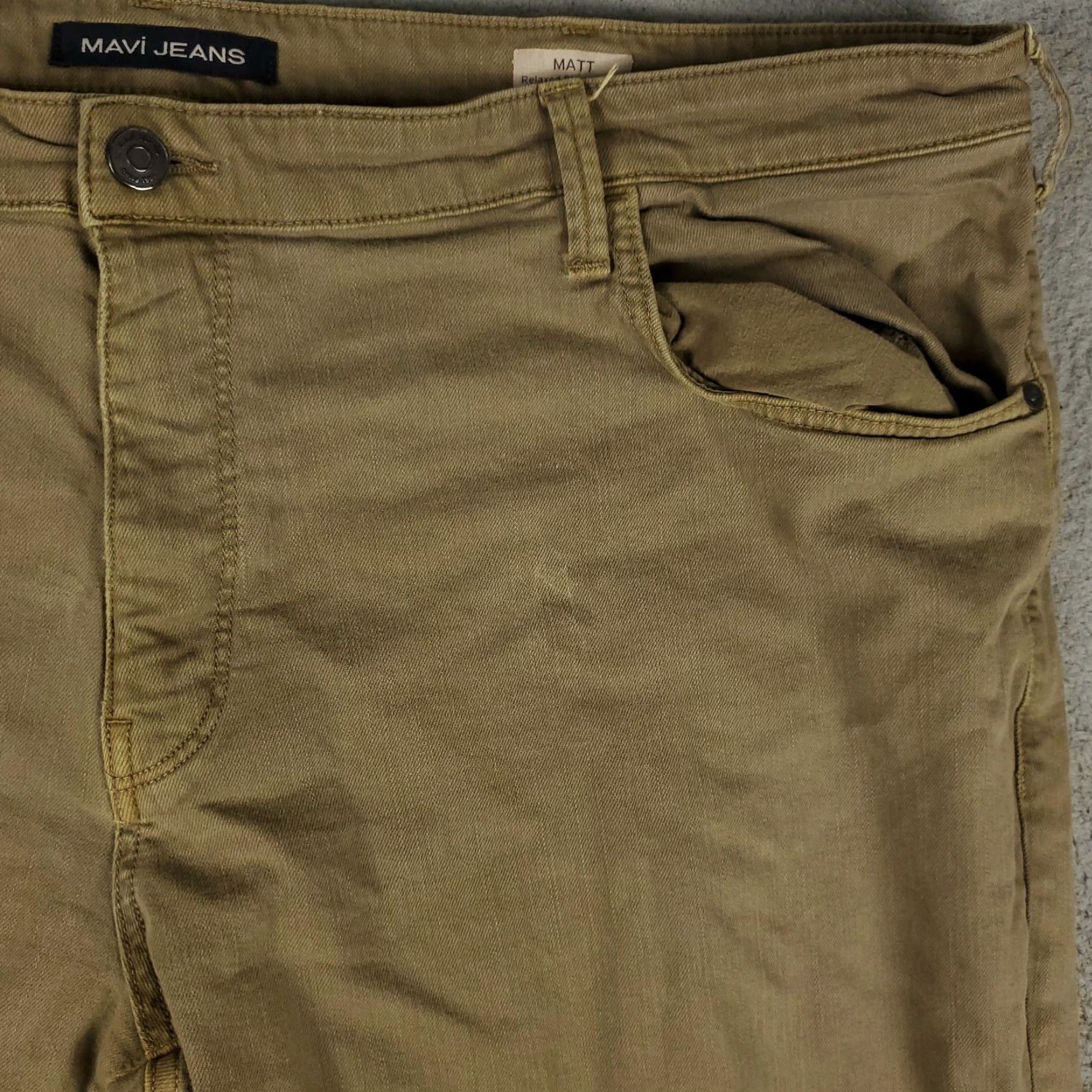Vintage Mavi Jeans Men's 48x30 Brown Relaxed Straight Leg Jeans 5-Pocket Size US 32 / EU 48 - 3 Thumbnail