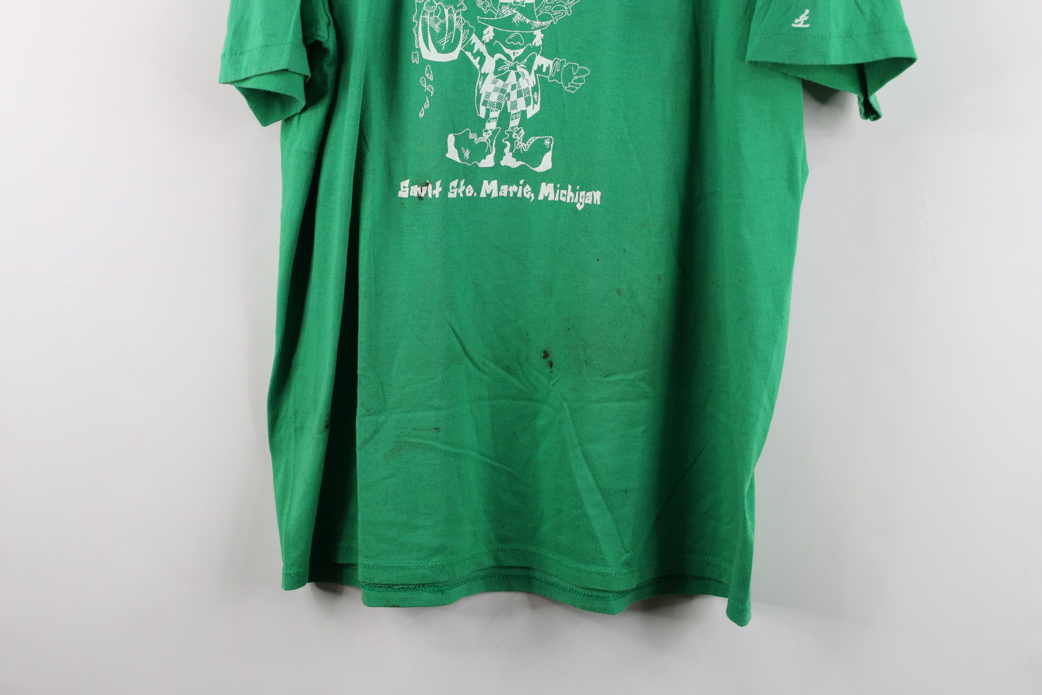 Vintage Vintage 80s 90s Antlers Bar Sault Set Marie Michigan T-Shirt Size US XXL / EU 58 / 5 - 3 Thumbnail