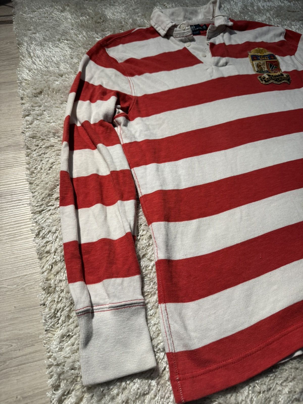 Vintage Vintage Polo Ralph Lauren Striped Rugby Jersey Japan Style Size US M / EU 48-50 / 2 - 6 Thumbnail