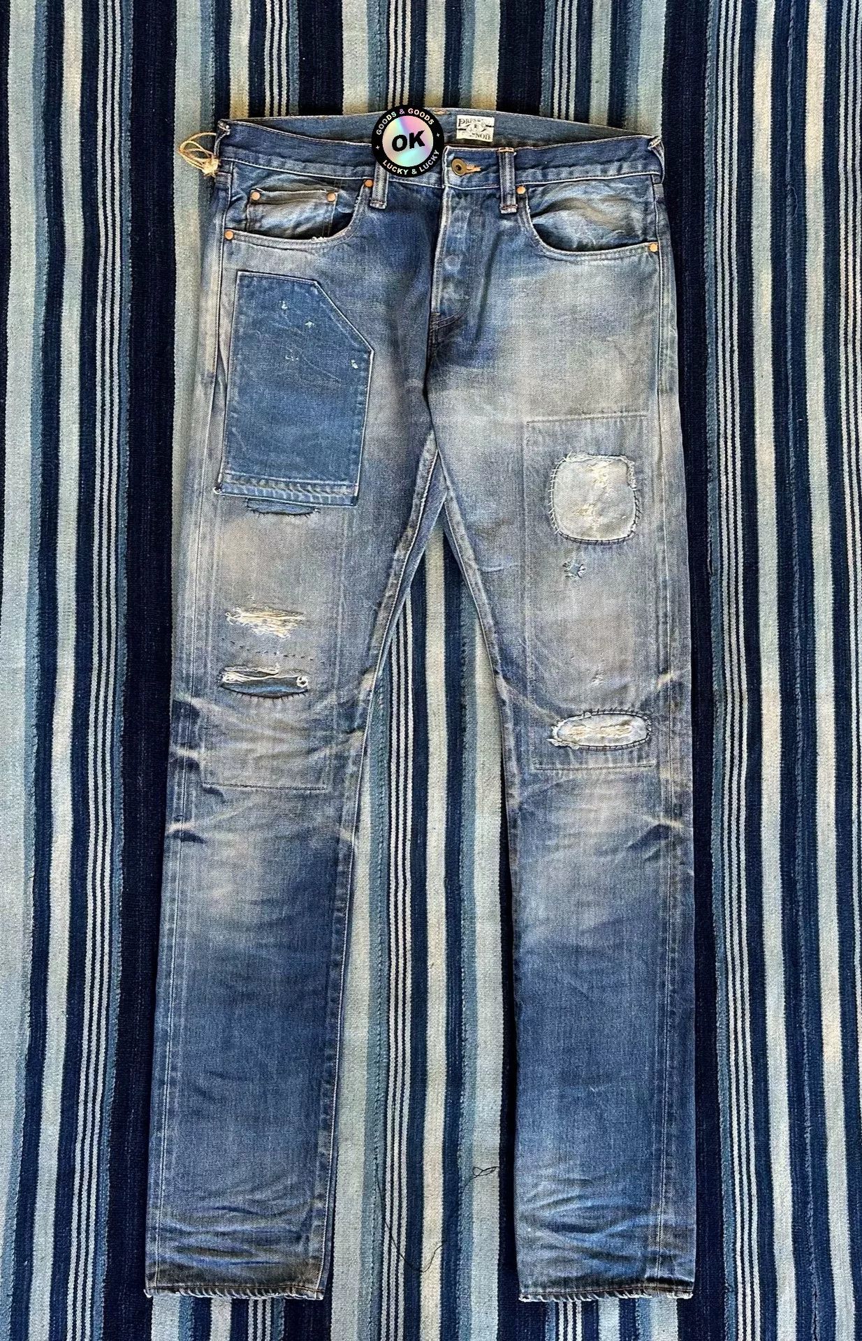 Prps vintage distressed denim jeans from prps noir Size US 32 / EU 48 - 1 Thumbnail
