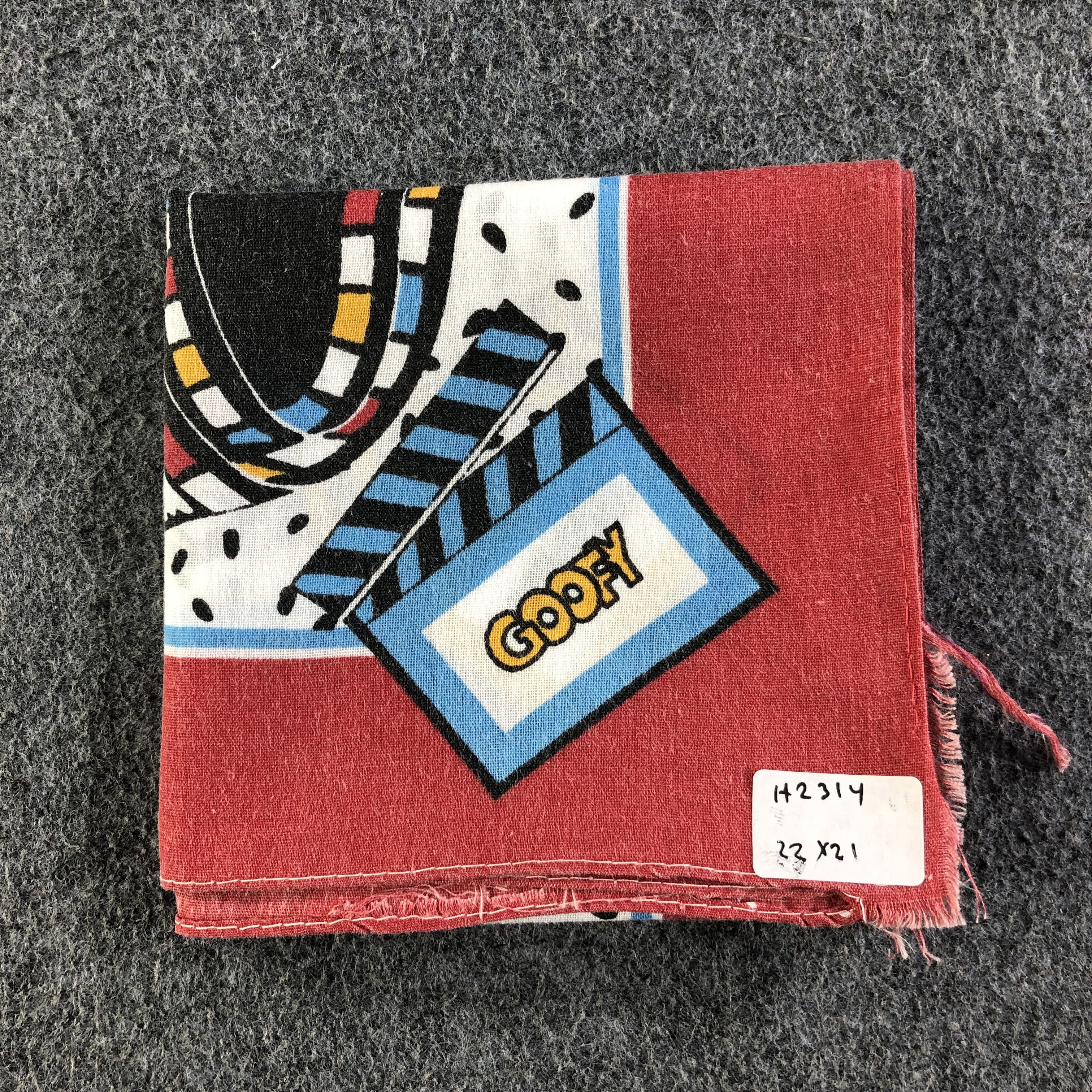 Disney × Mickey Mouse × Vintage Mickey and Friends Handkerchief Bandana Neckerchief H2314B Size ONE SIZE - 9 Thumbnail
