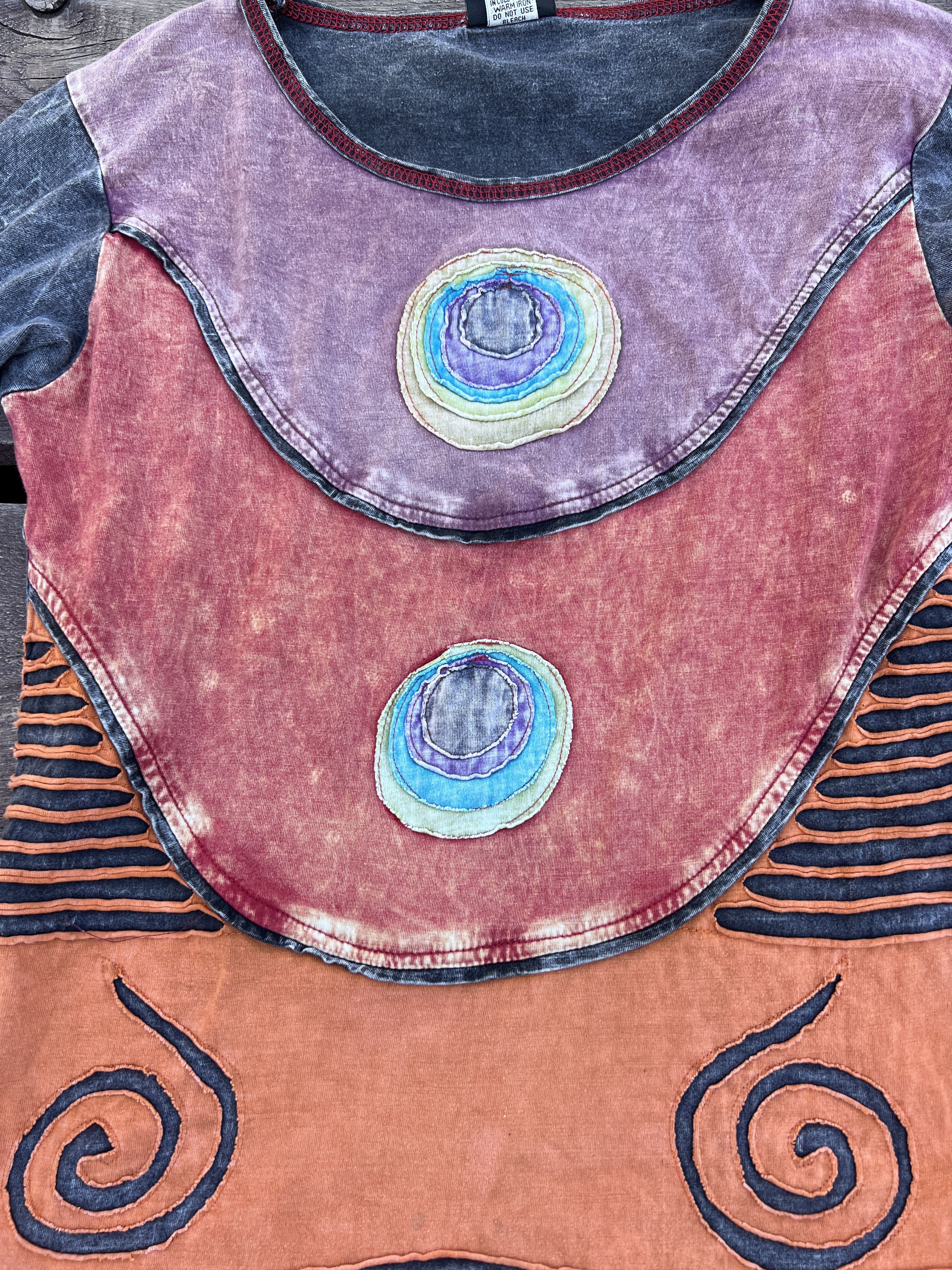 Vintage Vintage Y2K Avant Garde Nepal Patchwork long sleeve shirt Size M / US 6-8 / IT 42-44 - 7 Thumbnail