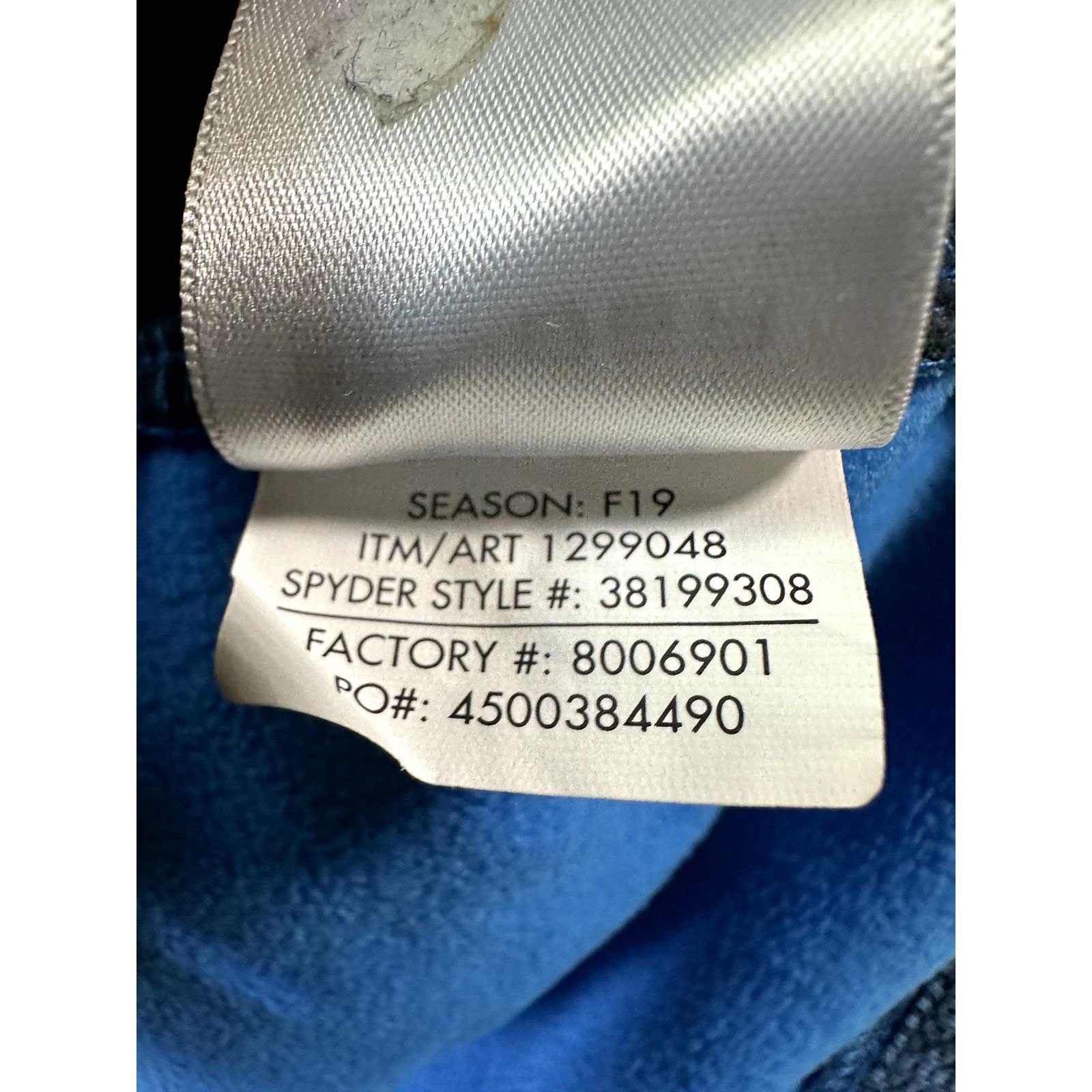 Spyder Spyder Mens Outbound Sweater Sz XL Quarter Zip Pullover Blue Size US XL / EU 56 / 4 - 9 Thumbnail