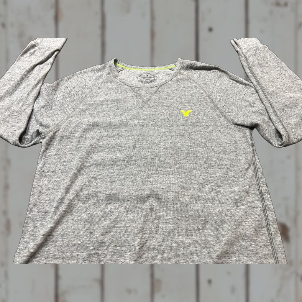 American Eagle Outfitters American Eagle Outfitters T-Shirt Mens Large L Gray Thermal Knit Outdoors Casual Size US L / EU 52-54 / 3 - 1 Thumbnail