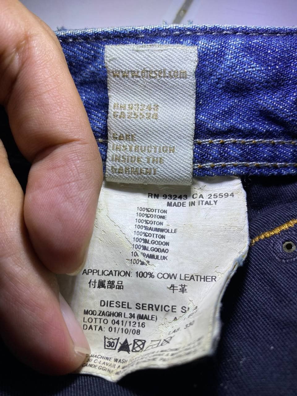 Diesel vintage diesel bootcut denim made in italy nice design Size US 38 / EU 54 - 7 Thumbnail