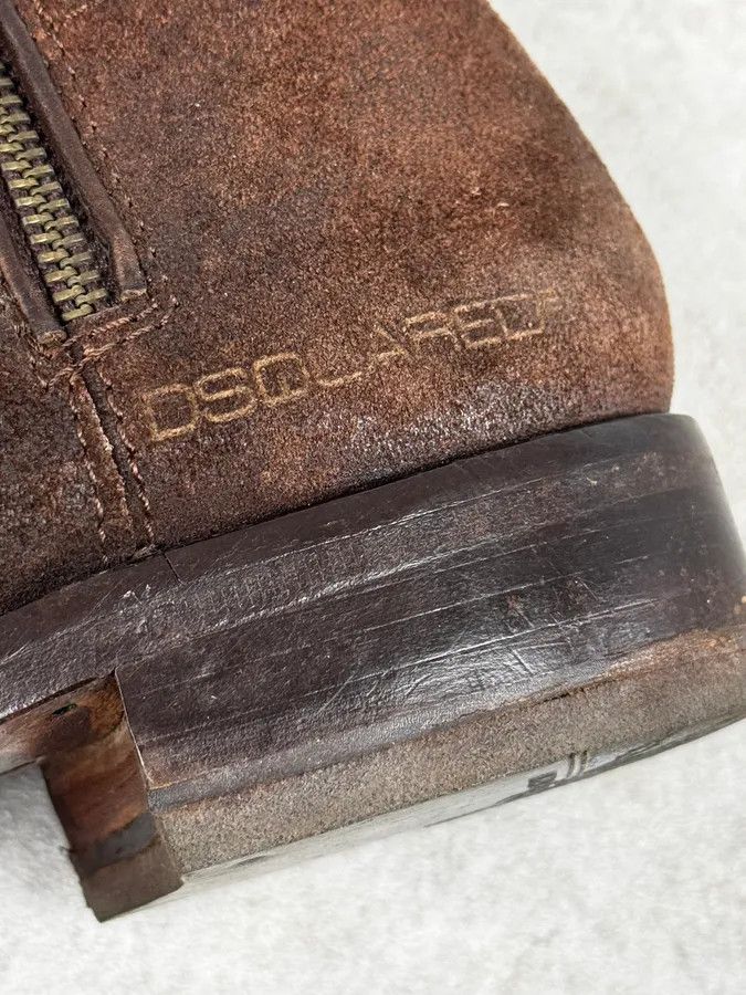Dsquared2 2000s Dsquared2 Brown Biker Leather Ankle Boots Size US 8 / EU 41 - 7 Thumbnail