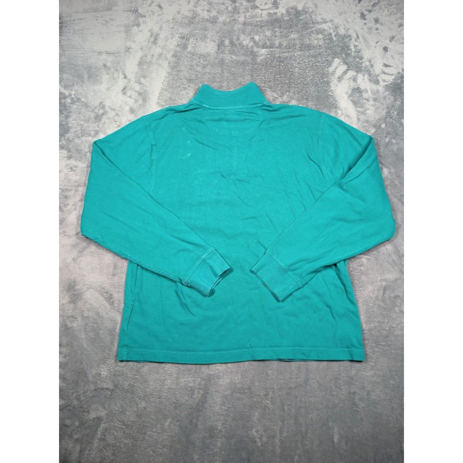 Brooks Brothers Brooks Brothers Sweater Mens Large Green Cotton Quarter Zip Mock Neck Pullover Size US L / EU 52-54 / 3 - 7 Thumbnail