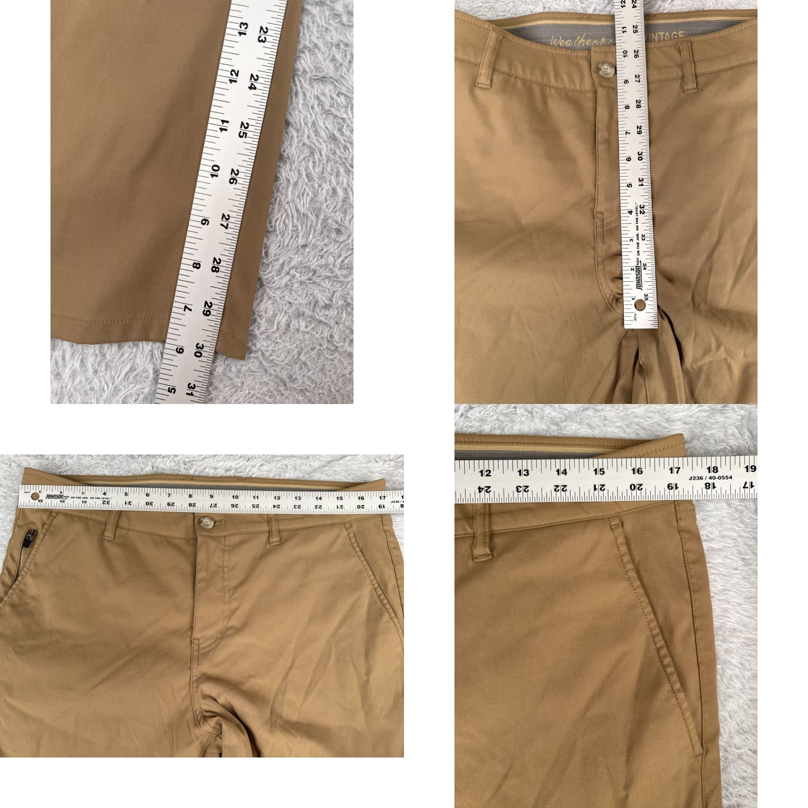 Weatherproof Weatherproof Pants Men Cargo Straight Beige 32x30 Nylon Casual Travel Workwear 32 Mens Beige Pants Weatherproof Size US 32 / EU 48 - 8 Thumbnail