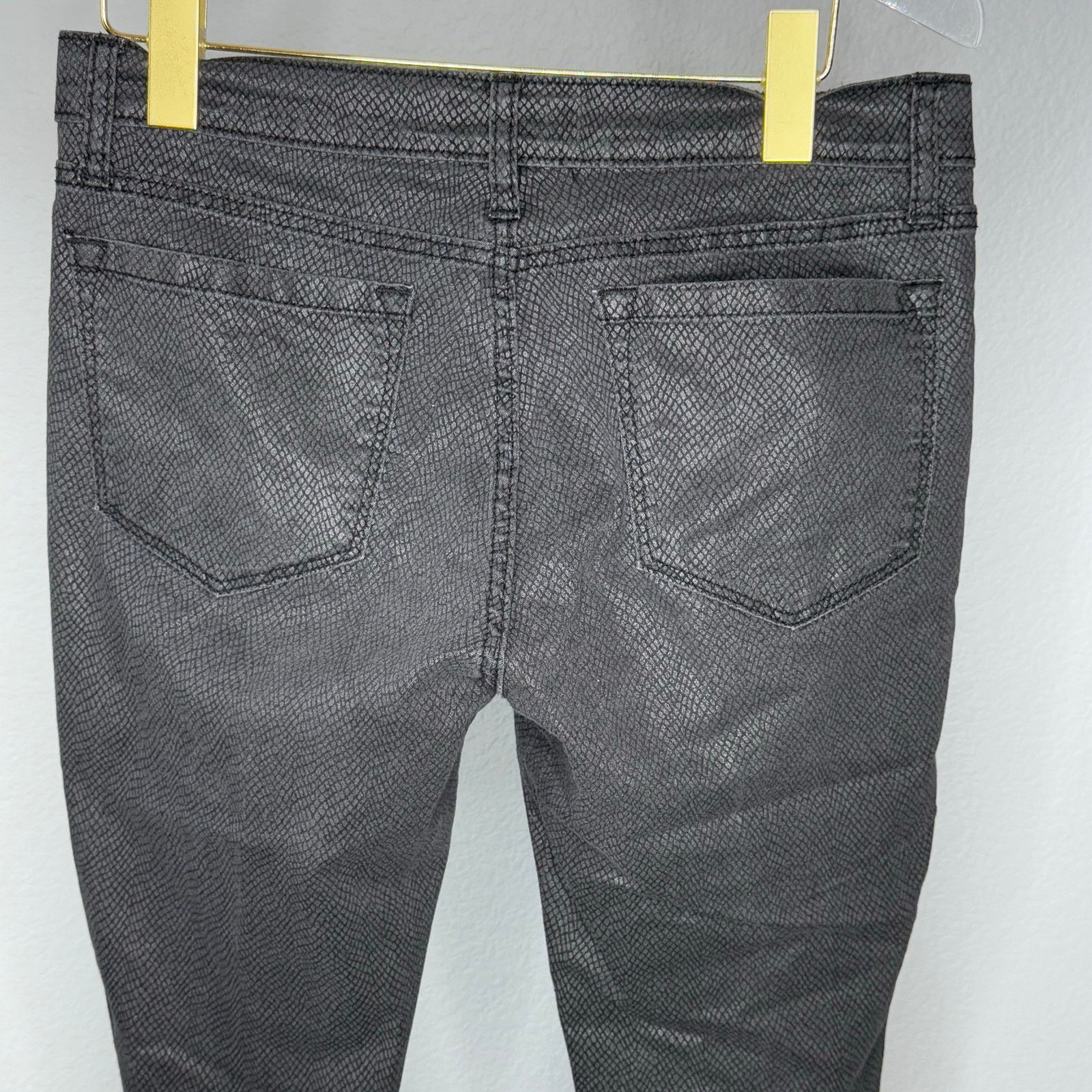 Banana Republic Banana Republic Black SnakeskinJeans Size 29/8 Size 30" / US 8 / IT 44 - 6 Thumbnail
