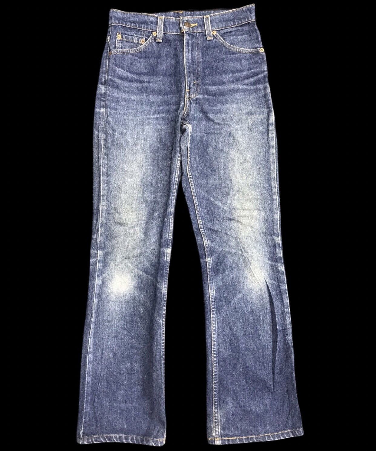 Levi's 💥Flare 90s💥Vintage 90s Levis 517 Flare Blue Wash Jeans Size US 27 - 1 Thumbnail