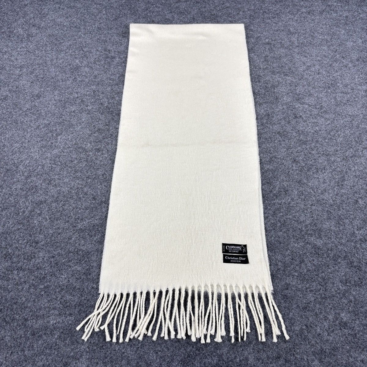 Christian Dior Monsieur Christian Dior Scarf # D746 # Muffler # Neckwear Size ONE SIZE - 4 Thumbnail