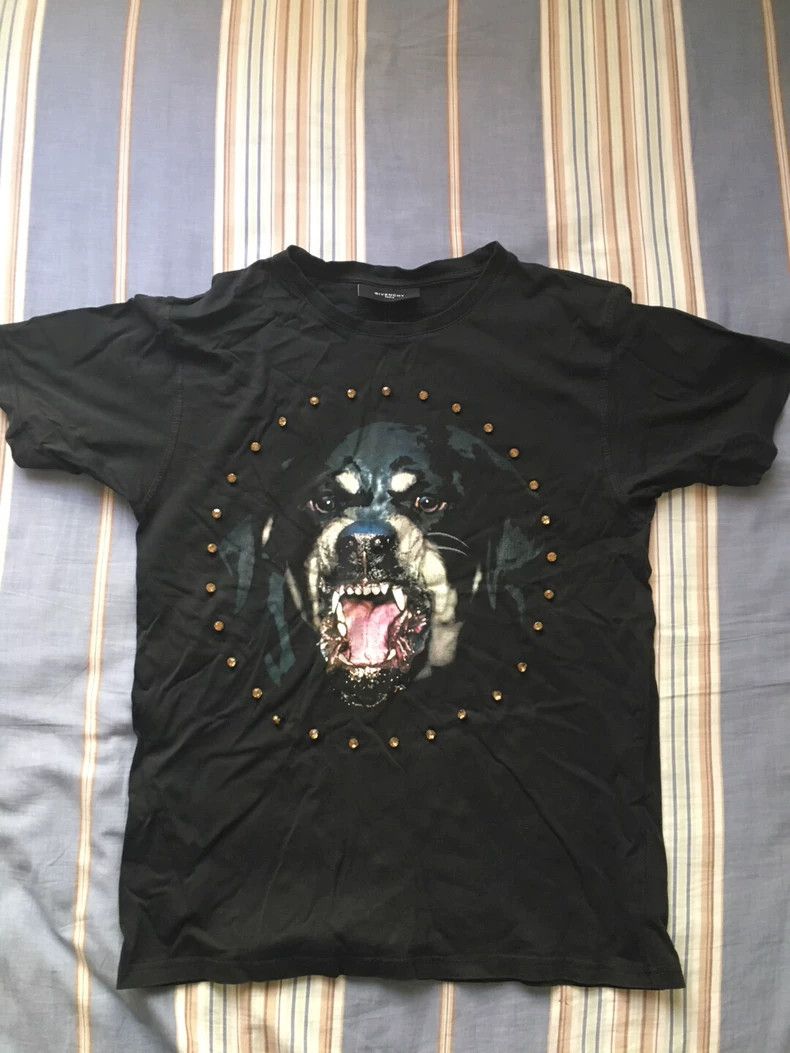 Givenchy Givenchy Dog Head Crystal Short Tee Size US L / EU 52-54 / 3 - 2 Thumbnail