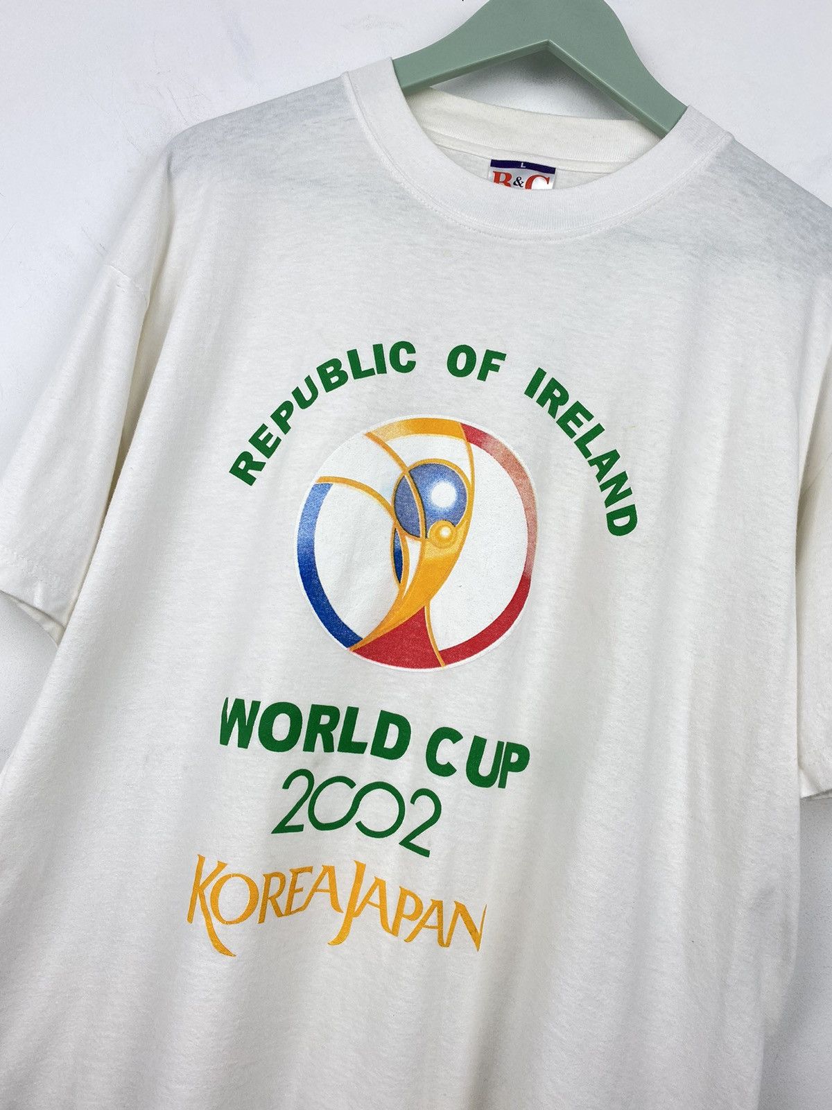 Vintage Ireland 2002 World Cup Korea Japan Football Soccer T Shirt Size US L / EU 52-54 / 3 - 2 Thumbnail