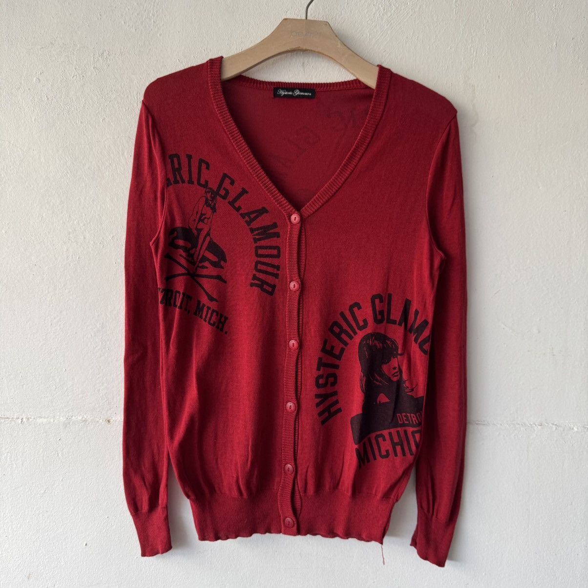 Hysteric Glamour Vintage Hysteric Glamour Detroit Michigan FullPrint Knitwear Size US S / EU 44-46 / 1 - 2 Thumbnail