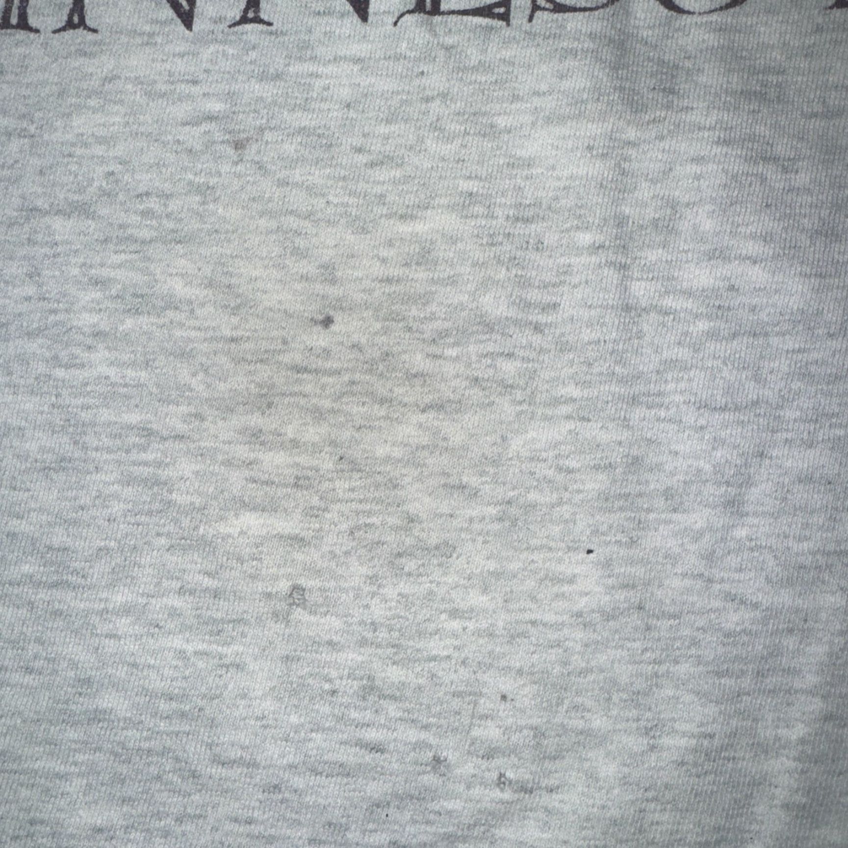 Fruit Of The Loom VINTAGE Minnesota Deer T-Shirt Fruit of the Loom 90s Single Stitch Gray L Mens Size US L / EU 52-54 / 3 - 4 Thumbnail