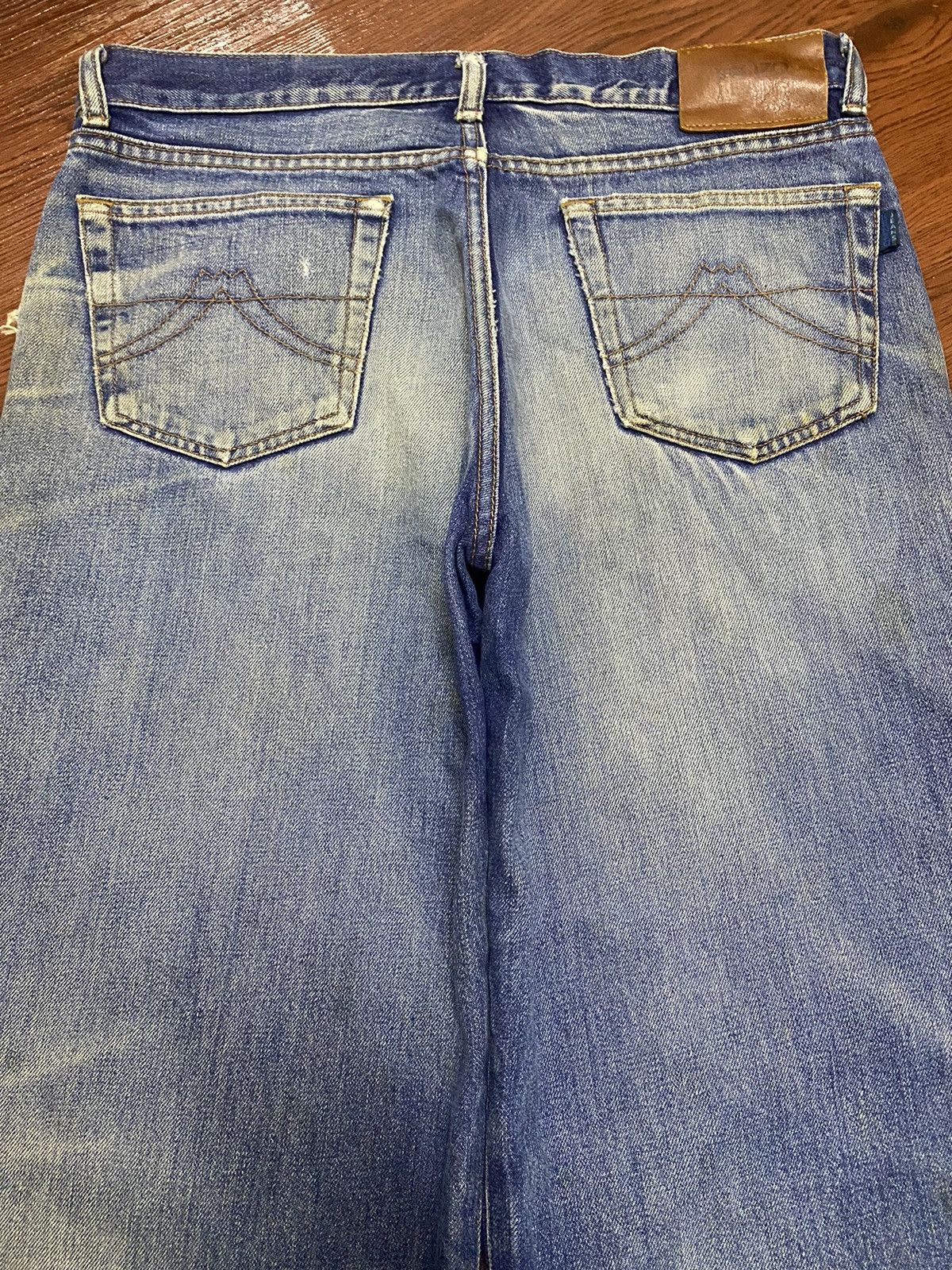 Japanese Brand Vintage Kenzo Japan Mud Wash Distressed Baggy Jeans Size US 32 / EU 48 - 4 Thumbnail