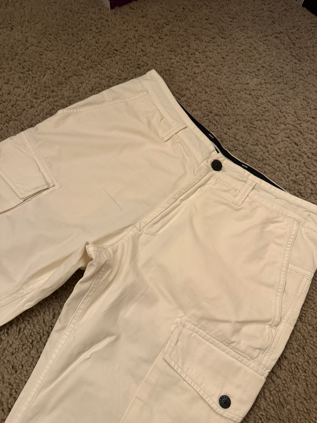 Stone Island Stone Island Re-T White Cargo Pants Size US 32 / EU 48 - 3 Thumbnail
