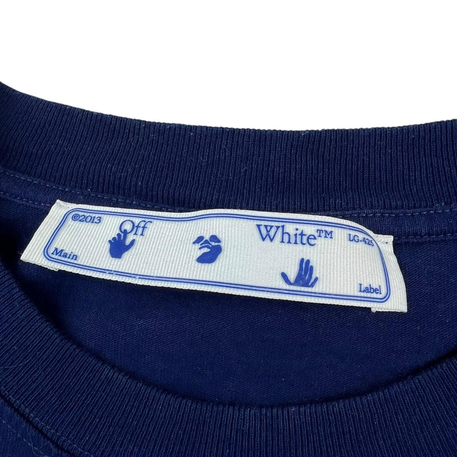 Off-White Off-White Rubber Arrows Blue T Shirt Size US M / EU 48-50 / 2 - 4 Thumbnail