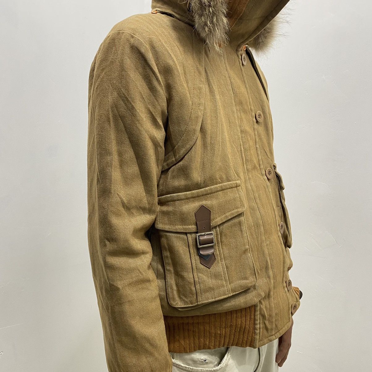 If Six Was Nine × Japanese Brand × Le Grande Bleu (L.G.B.) Vintage Egoist Fur Hooded Parka Jacket Size US M / EU 48-50 / 2 - 3 Thumbnail