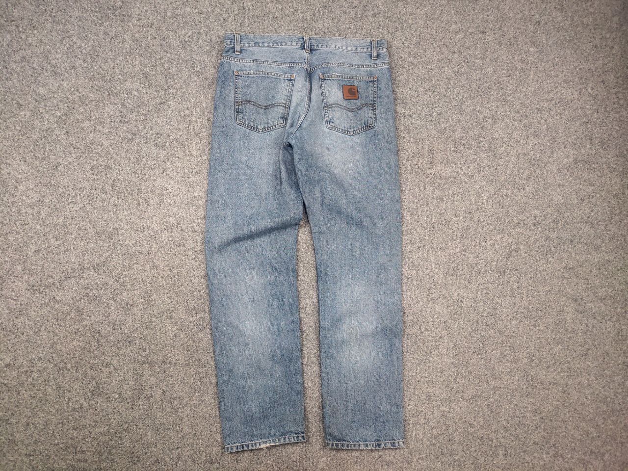 Carhartt Carhartt Wip Bexar Denim Faded Straight Jeans Vintage Style Size US 33 - 5 Thumbnail