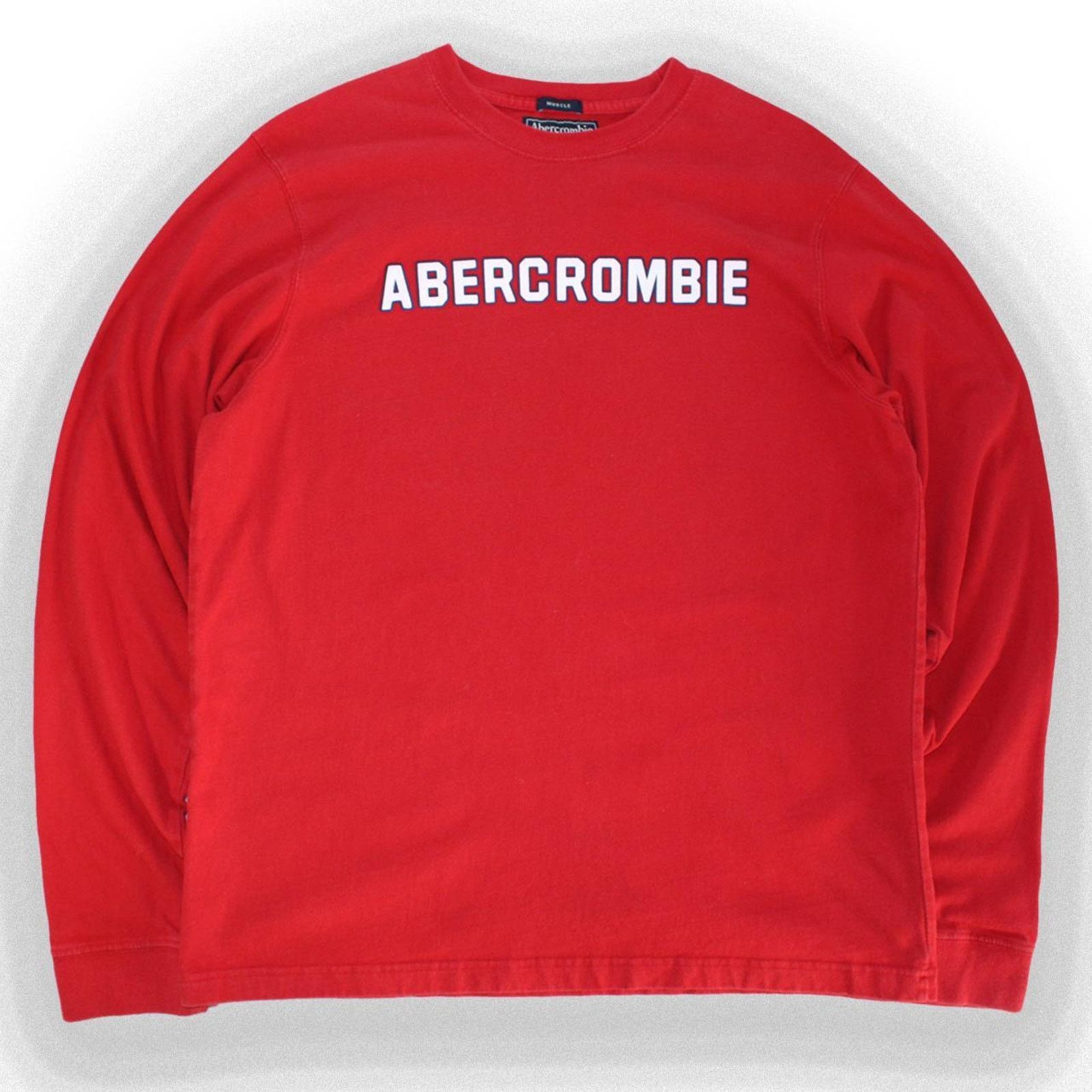 Abercrombie & Fitch Vintage 2000's Red Abercrombie and Fitch Long sleeve Size US XL / EU 56 / 4 - 1 Thumbnail