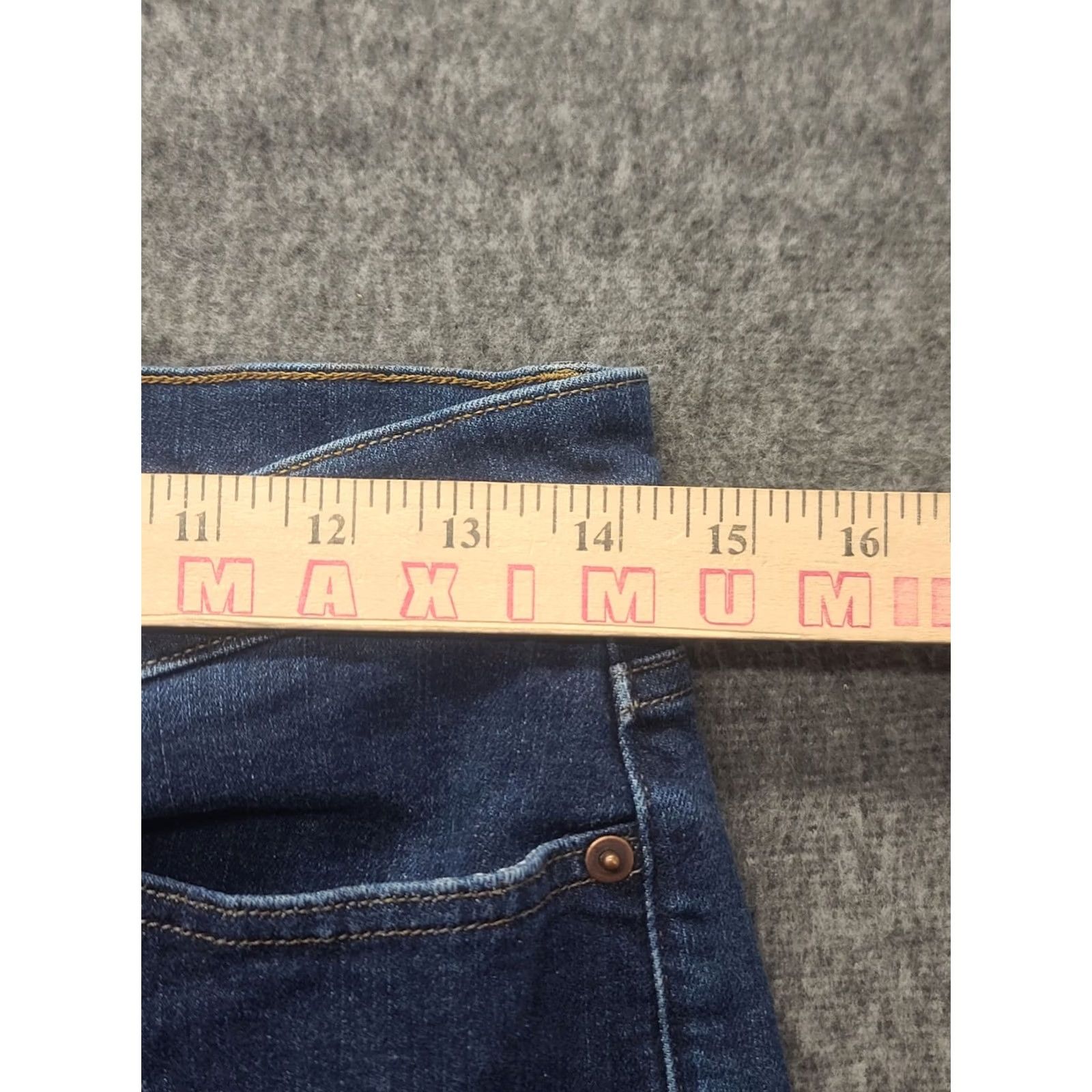 Denime Duluth Womens Jeans 6x29 Slim Straight Leg DuluthFlex Denim Blue Cotton Polyester Spandex Size 28" / US 6 / IT 42 - 4 Thumbnail