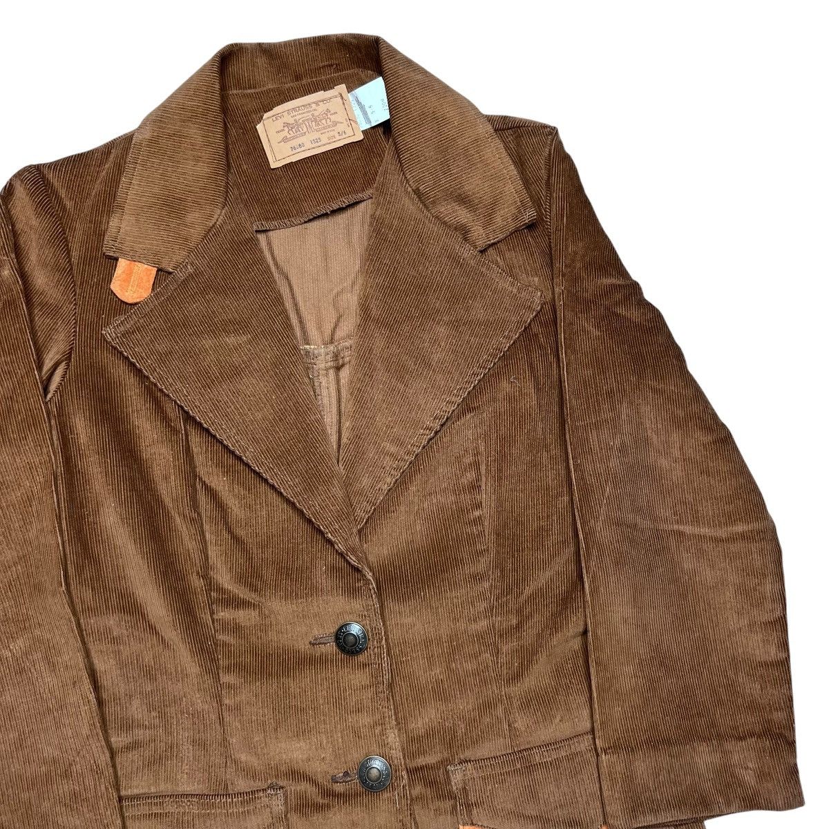 Levi's × Vintage Vintage 1970s Levi’s Two Pocket Brown Corduroy Blazer Jacket Size S / US 4 / IT 40 - 16 Thumbnail
