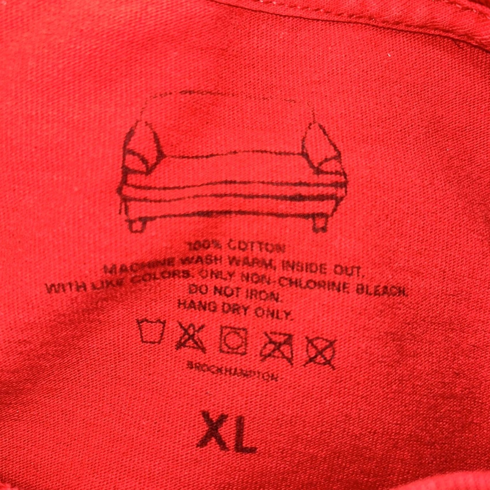 Brockhampton Brockhampton Distressed Iridescence Tee Red T-Shirt Short Sleeve XL Men Graphic Print Band Merch 100% Cotton Crew Neck Size US XL / EU 56 / 4 - 6 Thumbnail