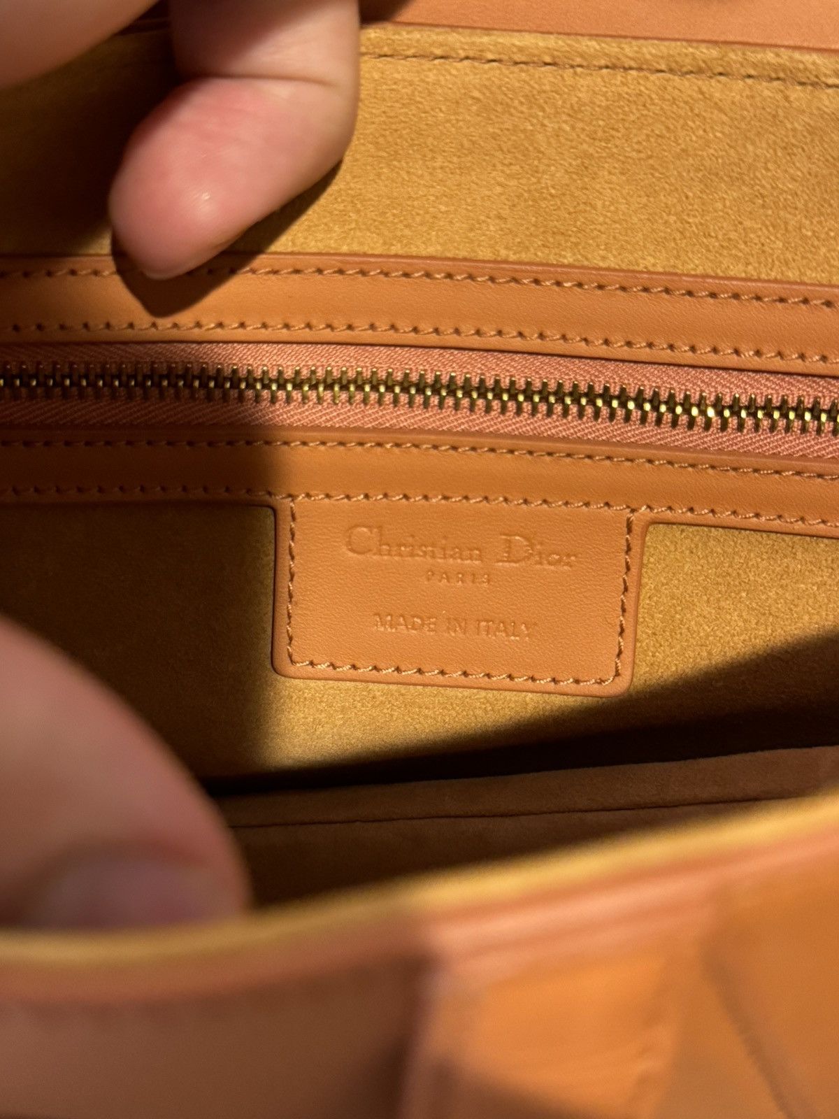 Dior Dior Ultra Matte Saddle Bag Orange Leather Medium Size ONE SIZE - 11 Thumbnail