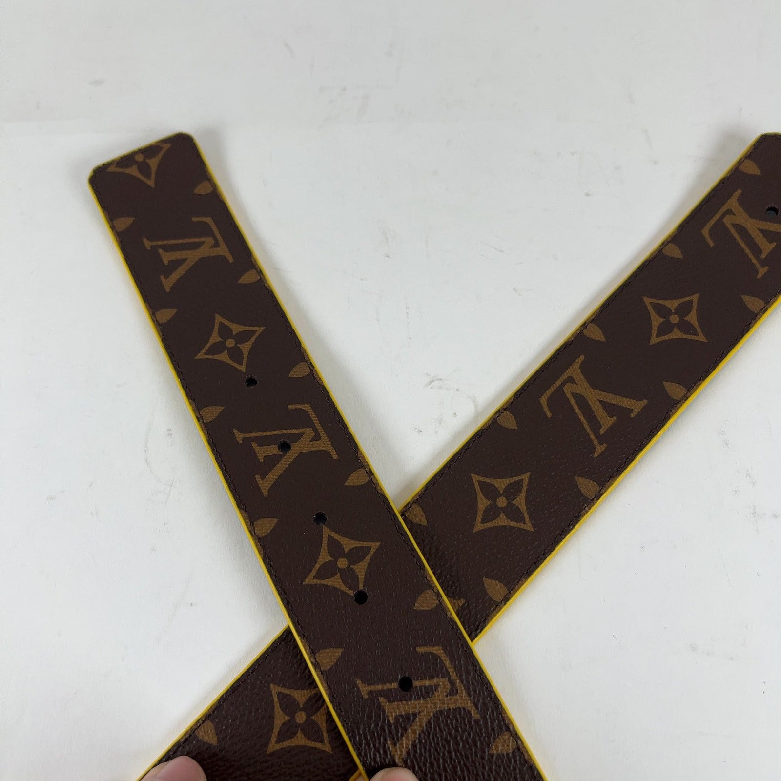 Louis Vuitton Louis Vuitton Reversible 'Glitch' Belt Size 34 - 4 Thumbnail